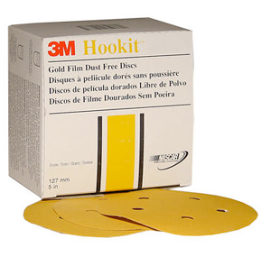 3M HOOKIT GOLD 6" SANDING DISC DUST FREE SOLD BY EACH OR BOX