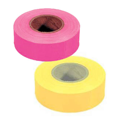 TAPE FLAGGING FLUORESCENT 1-3/16" X 150'