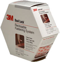 3M DUAL LOCK RECLOSABLE FASTENER 1" WIDE SINGLE STRIP SOLD BY FOOT OR BOX