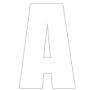 LETTER STICK ON 3" WHITE