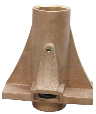 BUCK ALGONQUIN STERN BEARING HOUSING BRONZE RECTANGLE BASE