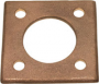 BUCK ALGONQUIN RUDDER PORT BACKING PLATE ROUND HOLES BRONZE