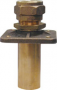 BUCK ALGONQUIN RUDDER PORT SQUARE FLANGE BRONZE