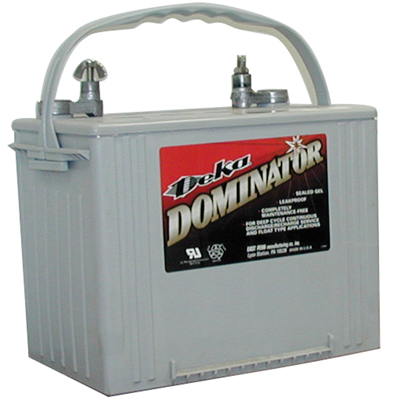 DEKA DOMINATOR  BATTERY GEL CELL SIZE U1 200 CCA 290 MCA 44 MINUTE RESERVE