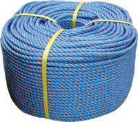 MANLINE POT WARP FLOATING POLY 7/16"  DARK BLUE (FULL COIL ONLY)