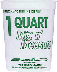 PAINT PAIL 1 QT HM LOGO MIX -N- MEASURE PLASTIC (BY/EA)