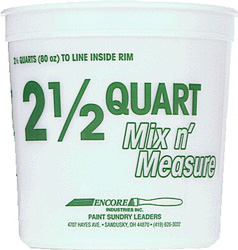 PAINT PAIL 2-1/2 QT HM LOGO  MIX -N- MEASURE (BY EACH)