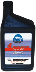 SIERRA ENGINE OIL 4 STROKE 25W40 QUART (BY EACH)