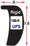 PVC RUB RAIL RIGID WITH LIP *SHIP VIA UPS*