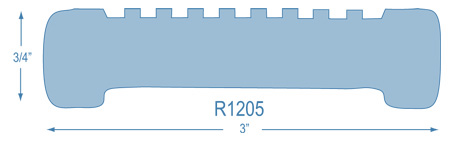 LADDER TREAD WHITE SOLD BY 6' LENGTH