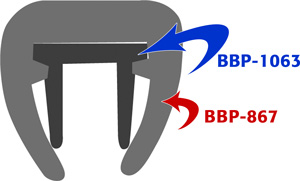 BARBOUR PLASTICS PVC RUB RAIL *USES BBP-1063 INSERT* *UPS*