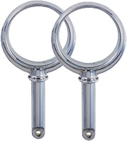 PERKO OARLOCK HORN ROUND TYPE PLAIN ZINC 1/2" SHANK (BY PAIR)