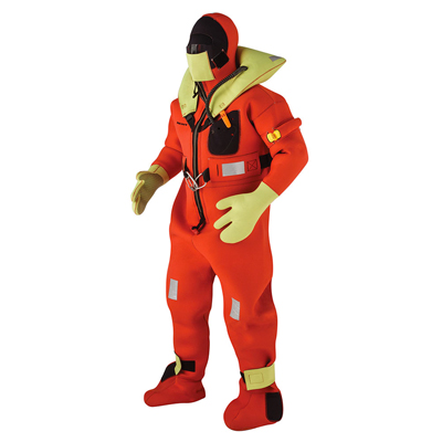 KENT IMMERSION/SURVIVAL SUIT COMMERCIAL USCG/SOLAS ORANGE/YELLOW