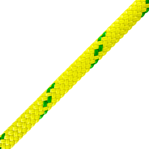 YALE ROPE DOUBLE ESTERLON YELLOW MAXI JACKET WITH GREEN TRACER