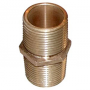 GROCO CLOSE NIPPLE CAST BRONZE PIPE STYLE WITH WRENCH HEX