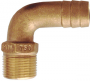 GROCO ADAPTER PIPE TO HOSE 90 DEGREE BRONZE