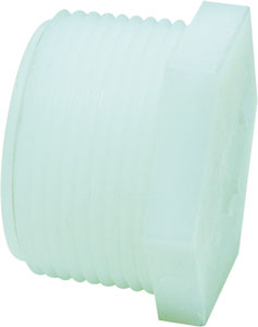 HEX PLUG WHITE NYLON