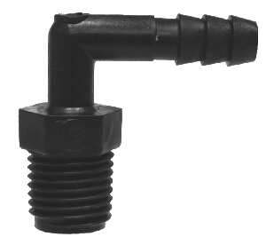 ADAPTER PIPE TO HOSE ELBOW NYLON