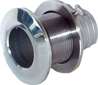 GROCO THRU HULL HOSE BARB WTH NUT 316 STAINLESS STEEL