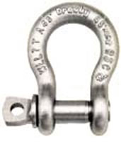 SHACKLE ANCHOR HI TEST SILVER PIN USA