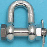 SUNCOR SHACKLE BOLT CHAIN WITH OVERSIZE BOLT PIN 316 STAINLESS STEEL
