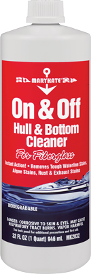 MARYKATE ON & OFF HULL & BOTTOM FIBERGLASS CLEANER 32 OZ