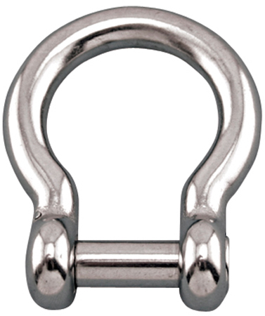 SUNCOR SHACKLE BOW FLUSH NO SNAG PIN 316 STAINLESS STEEL