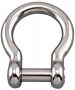 SUNCOR SHACKLE BOW FLUSH NO SNAG PIN 316 STAINLESS STEEL