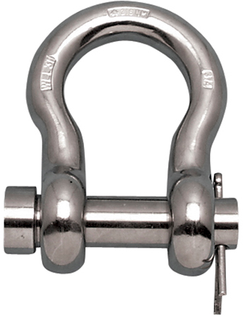 SUNCOR ANCHOR SHACKLE ROUND PIN 316 STAINLESS STEEL