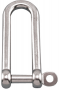 SUNCOR SHACKLE LONG D STYLE 316 STAINLESS STEEL WITH CAPTIVE SCREW PIN