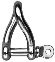 SUNCOR TWIST SHACKLE WITH SCREW PIN 316 STAINLESS STEEL