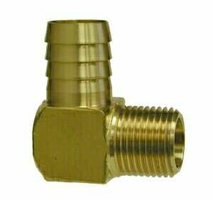 ADAPTER HOSE TO PIPE MALE 1/2"H TO 3/8"P BRS 90 DEG