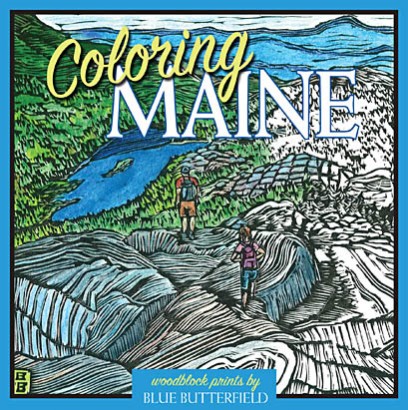 BOOK COLORING MAINE ADULT COLORING BOOK