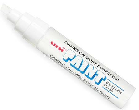 PAINT MARKER JUMBO WHITE FELTIP