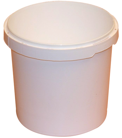 WHITE QUART PAIL WORKS WITH HM-PAIL-LID