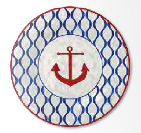 DINNER PLATE HIGH TIDE ANCHOR 11" ROUND