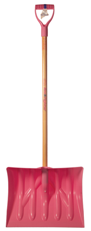 SHOVEL PINK 18" WOOD HANDLE MADE IN MAINE