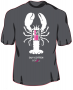 GUY COTTEN FISH PINK TSHIRT GRAY LOBSTER 2X LARGE
