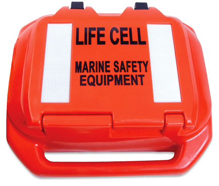 FLOTATION AND STORAGE DEVICE LIFE CELL TRAILER BOAT ORANGE