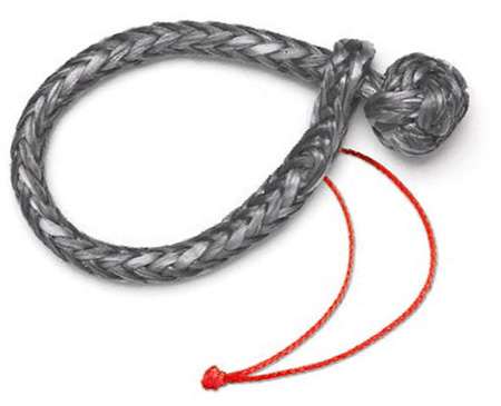 NEW ENGLAND ROPES SS025 DYNEEMA SOFT SHACKLE 1/4 (6MM) GRAY