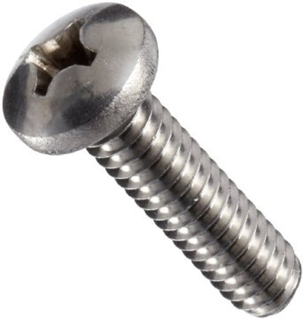MACHINE SCREW STAINLESS STEEL PAN HEAD PHILLIPS # 8 X 2.50"  (BOX 100)