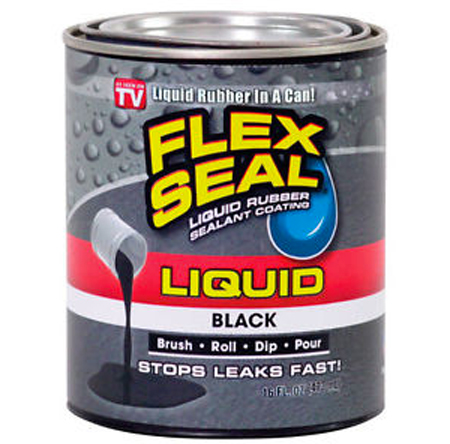 FLEX SEAL BLACK LIQUID RUBBER (16 OZ)