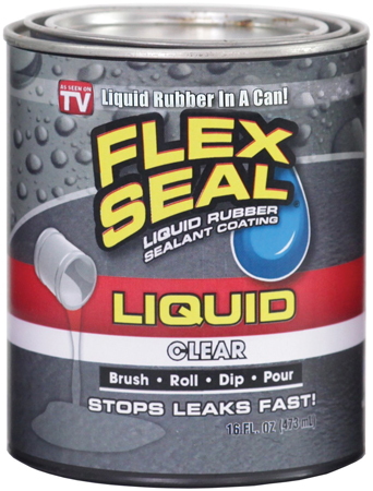 FLEX SEAL LIQUID RUBBER CLEAR 16 OUNCE