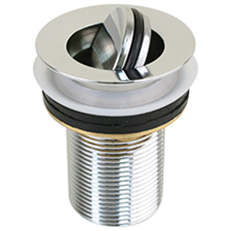 SCANDVIK SINK DRAIN ASSEMBLY POLISHED CHROMED BRASS WITH FLIP STOPPER
