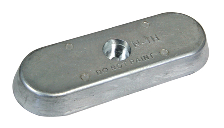N1 HEAVY DUTY ZINC ANODE DOUBLE WEIGHT HULL ANODE