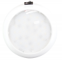 ROUND DOME LIGHT 5.5" LED WHITE W/ SWITCH WHITE HOUSING