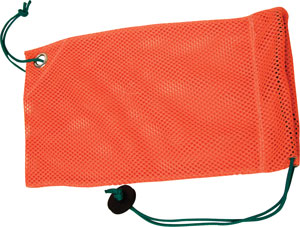 BAIT SAVER BAG NYLON MESH ORANGE SLIDE CLOSURE SMALL 7.5" X 9.5" (BY EACH)