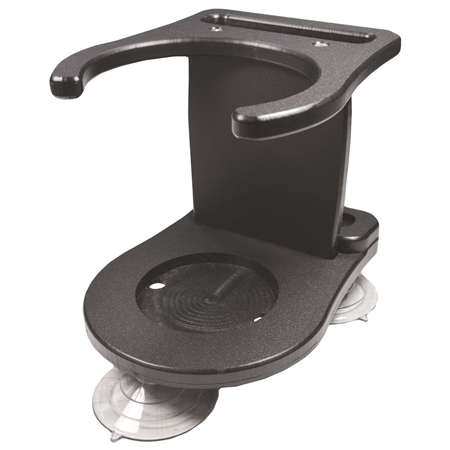 TACO Marine SINGLE TUMBLER CUP HOLDER BLACK  WITH SUCTION CUP / FIX MOUNT