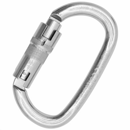 SS CARABINER AUTOLOCK OVAL WIDE OPENING.