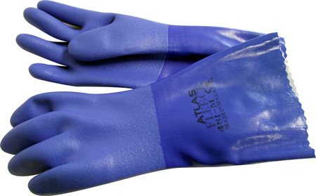 SHOWA ATLAS GLOVE RUBBER FLEECE LINED BLUE MEDIUM (DOZEN)